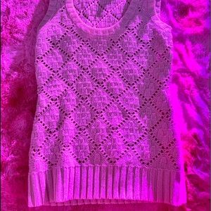 White Express round-neck sweater vest